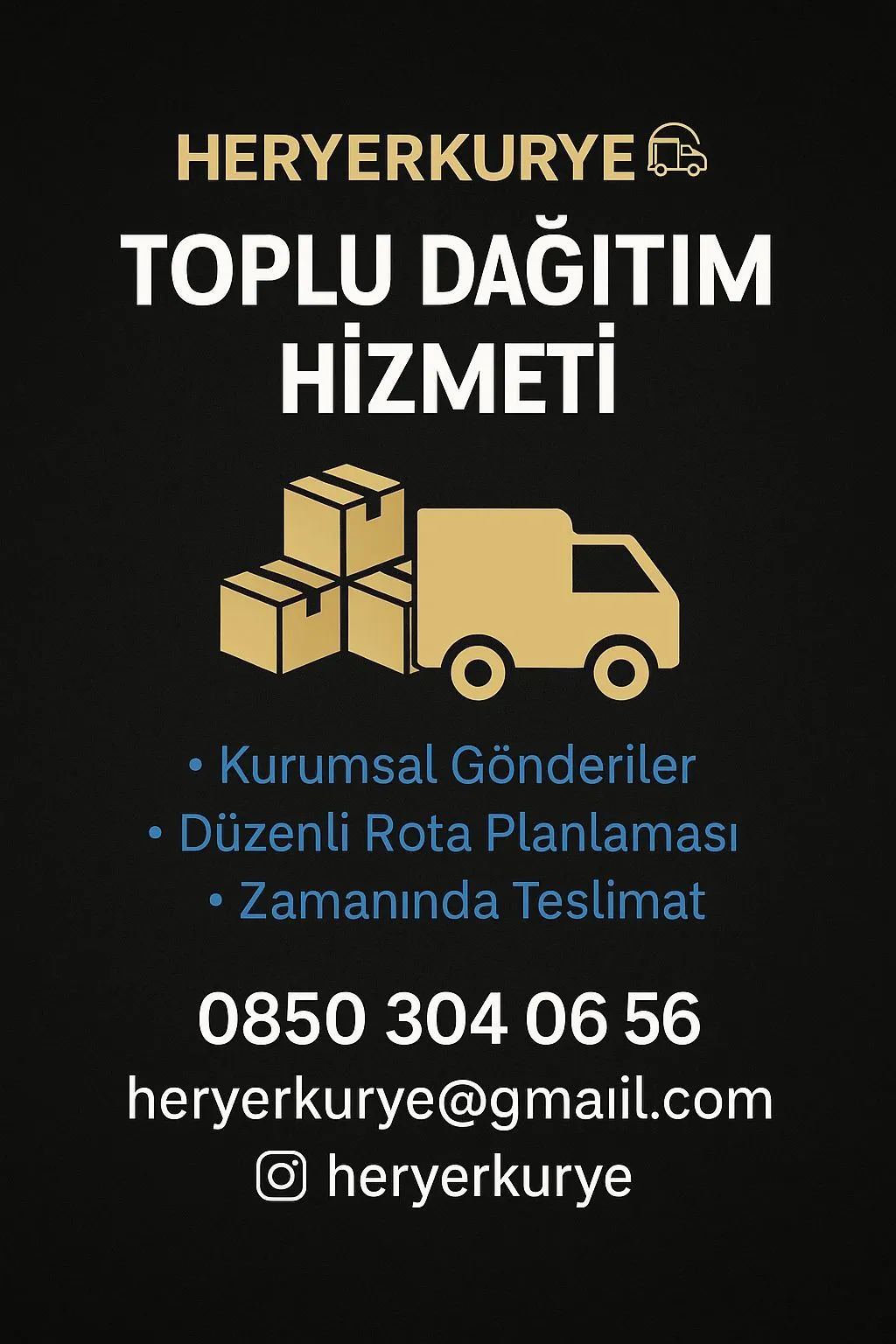 HERYERKURYE toplu dağıtım hizmeti görseli